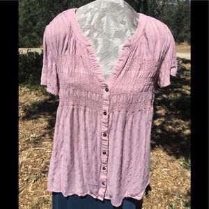 Pale/dusty Pink Blouse Top - Knox Rose